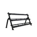 TKO 3-Tier Horizontal Dumbbell Rack 6250 Front Angle View