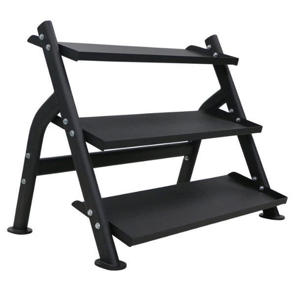 TKO 3-Tier Horizontal Dumbbell Shelf Rack 6235 — Competitors Outlet