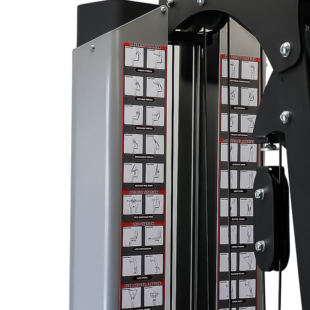 TKO Multi-Function Home Gym With Leg Press Included 6610 Workout Chart