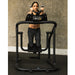 The Abs Company AB Coastal CTL black with female model exercising front view