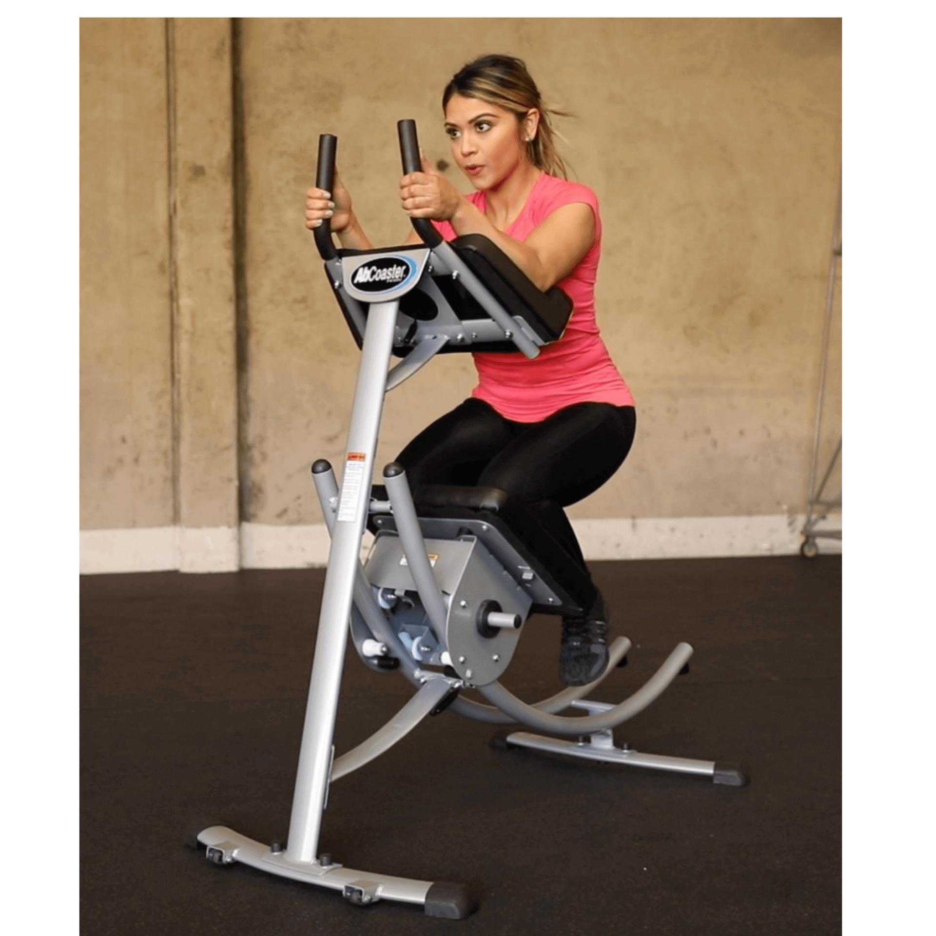 The Abs Company AB Coaster PS500 femal model exercising front side view