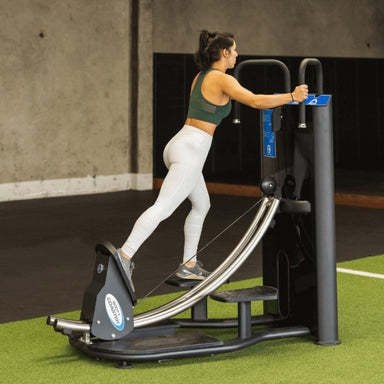 The Abs Company Glutes Coaster model exercising 
