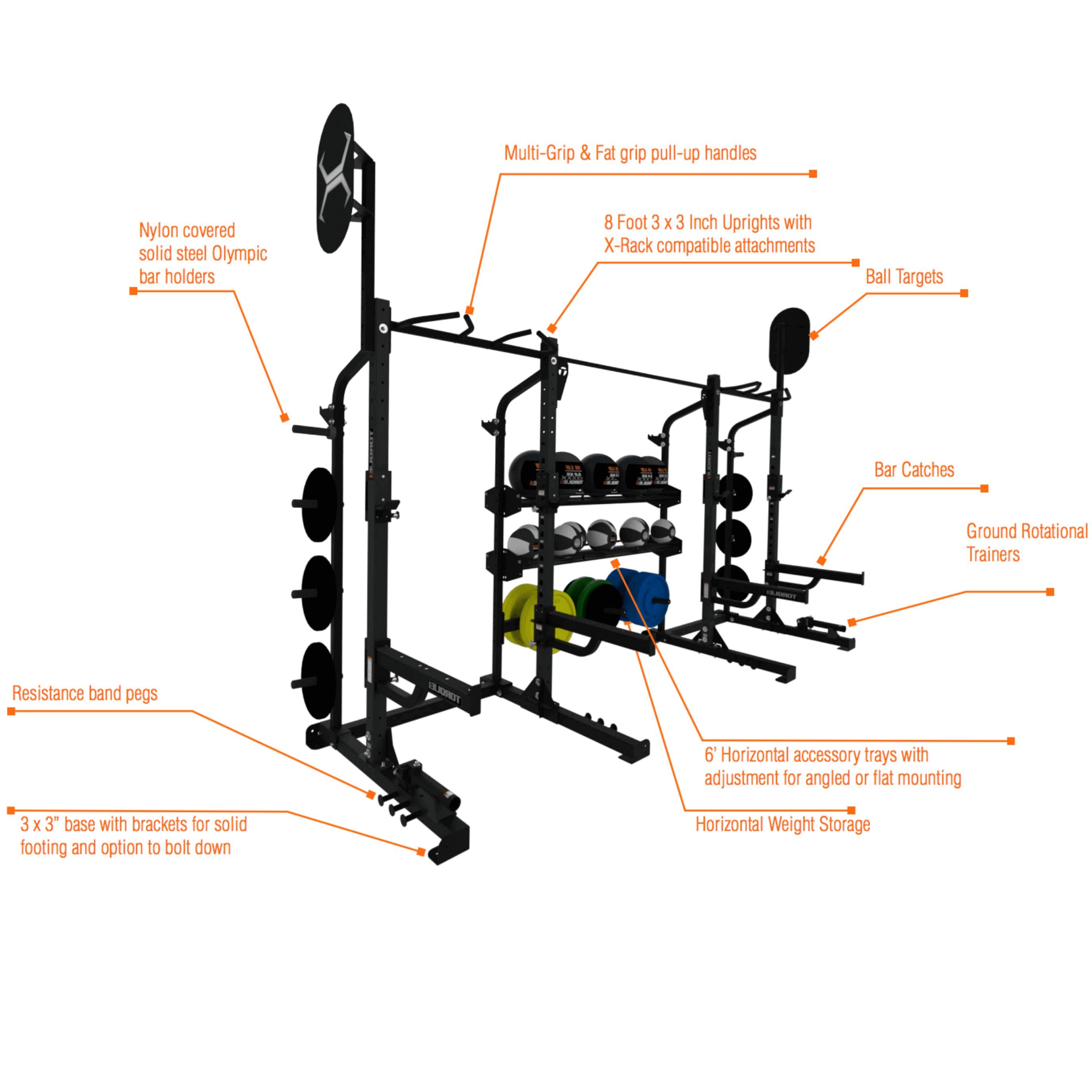 14 X 4 Monkey Bar Storage Rack - X1 Package – Torque Fitness