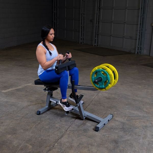 Body-Solid Commercial Seated Calf Raise GSCR349 Back Posture