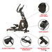 Circuit Zone Elliptical Trainer Machine with Heart Rate Monitoring SF-E3862 features