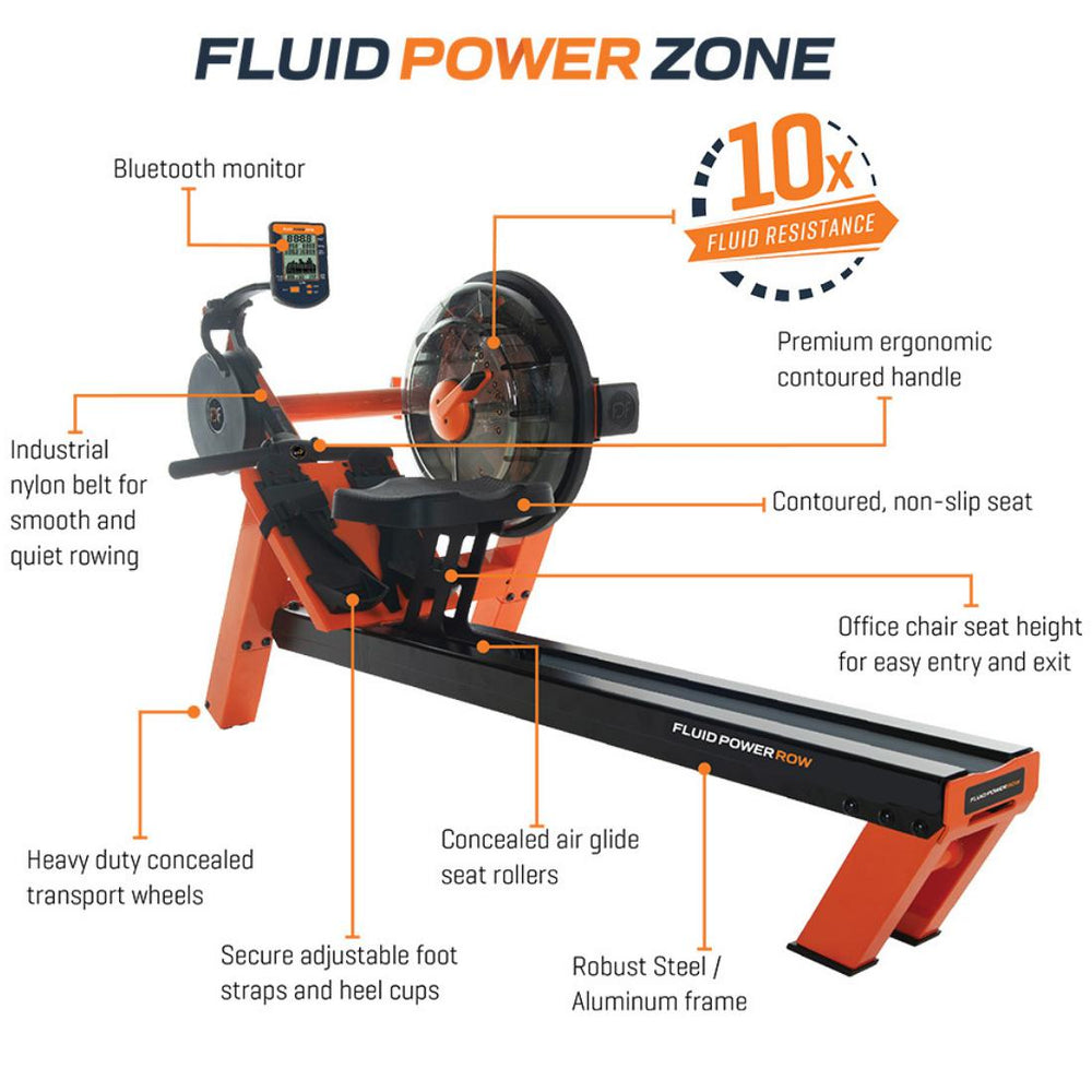 First Degree Fitness Fluid Power Row Features