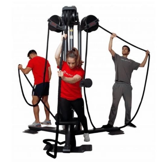 Ropeflex RX2500T Tri-Station Oryx Rope Pull Machine — Competitors Outlet