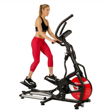 Stride with the Elliptical Machine Magnetic Fitness SF-E3865 with Device Holder, LCD Monitor and Heart Rate Monitoring Side View