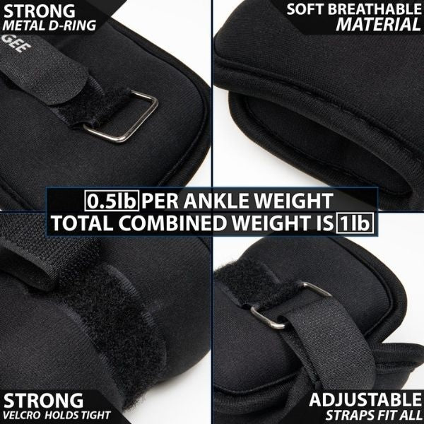 Synergee Fixed Ankle/Wrist Weights 1LB Key points