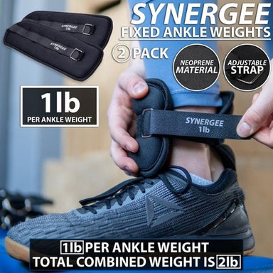 Synergee Fixed Ankle/Wrist Weights 2LB Features